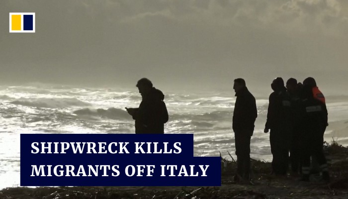 Dozens of migrants killed in shipwreck off the coast of Italy’s