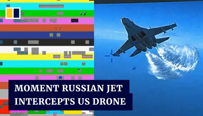 Pentagon releases footage showing Russian fighter jet intercepting US ...