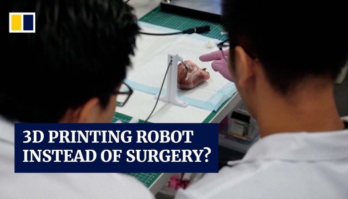 Robot prototype 3D prints biomaterials inside human body, lowering ...