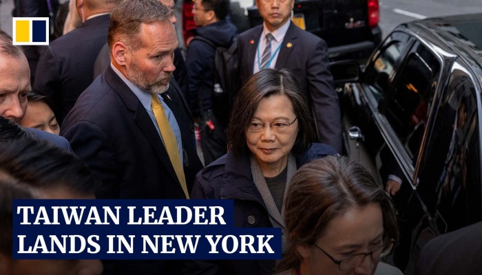 Taiwanese President Tsai Ing-wen arrives in New York on sensitive US ...