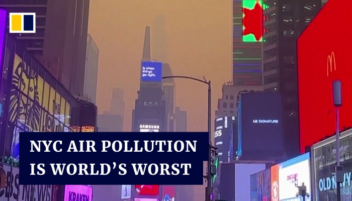 New York Has World S Worst Air Quality As Canada Wildfires Rage South