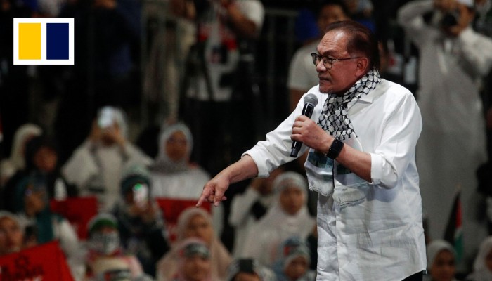Malaysia’s leader condemns Israel over Gaza strikes as thousands attend