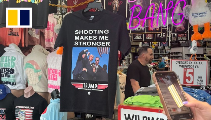 Chinese retailers rush out souvenir T-shirts hours after Trump rally ...