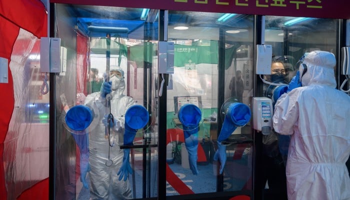 South Korean Hospital S Phone Booth Coronavirus Tests South China Morning Post