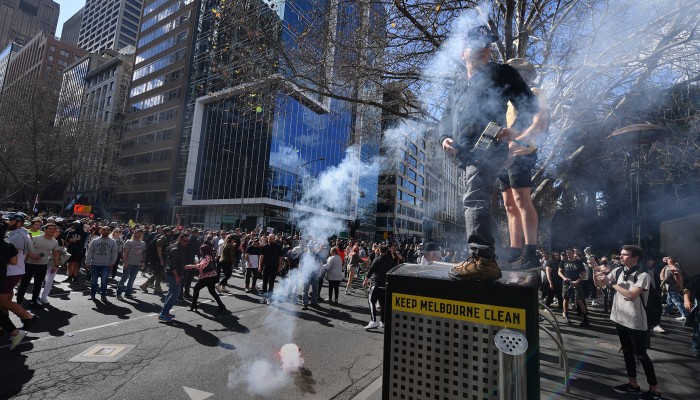 Australia Sees Covid 19 Vaccine Mandate Protests Continue For Third Day In Melbourne South China Morning Post