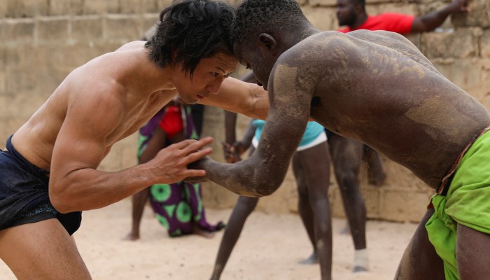 Japanese wrestler moves to Senegal to master ancient martial art