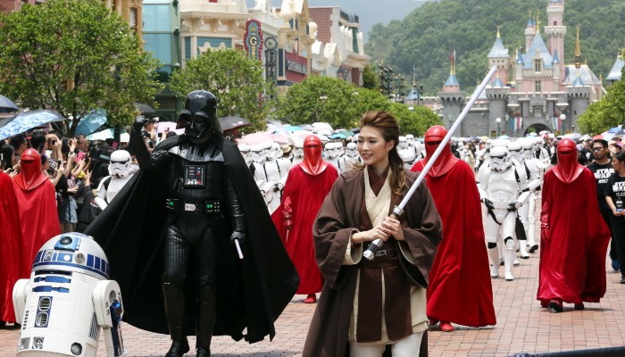 The Force is strong among Star Wars fans at Hong Kong Disneyland