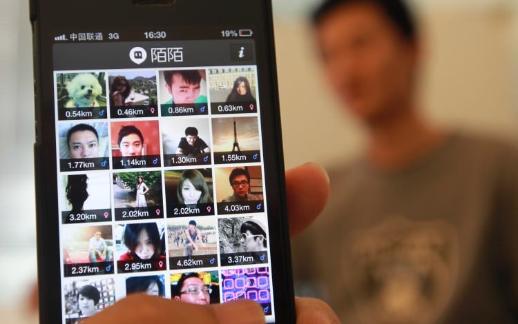 A mobile screen shows the Momo dating app, operated by Hello Group, which was required to pay hundreds of millions of yuan in back taxes this year. Photo: Simon Song