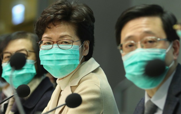 Carrie Lam said anyone who had been to Hubei would be placed under quarantine, whether they showed symptoms or not. Photo: Winson Wong