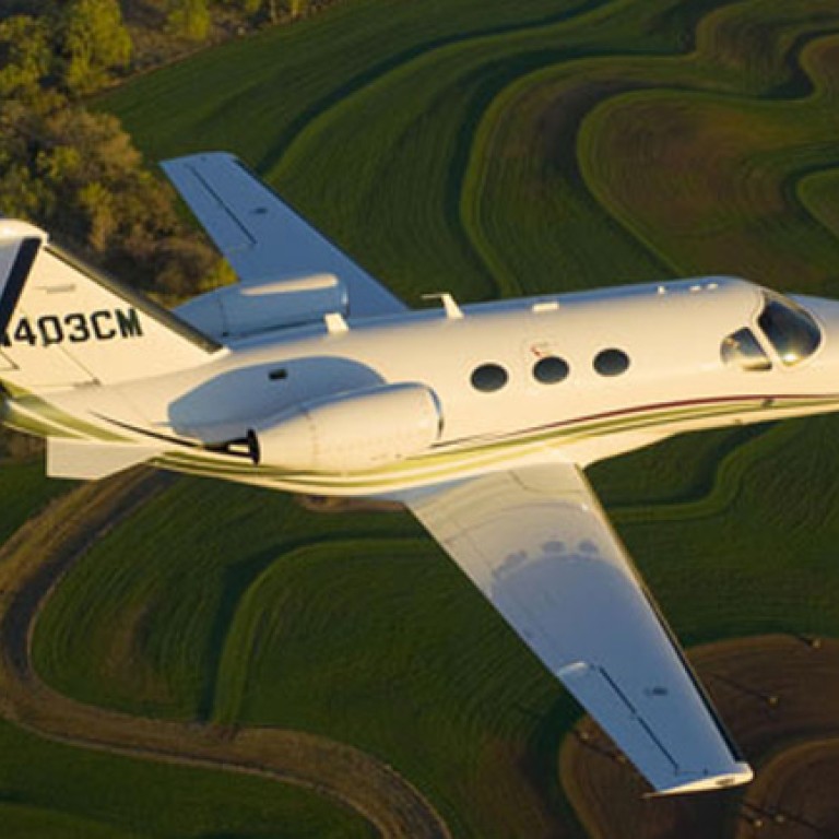 PrivateFly's Mustang aircraft takes guests on day trips from London to the Château Pichon-Longueville in the south of France.