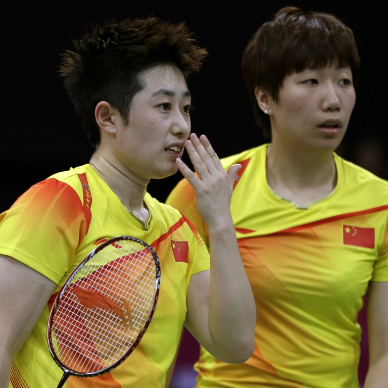 Chinese Womens Badminton Duo Rewarded Despite Being Kicked Out Of London Olympics South China