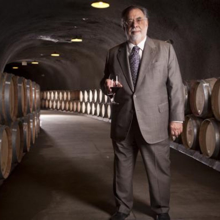 Director Francis Ford Coppola has been bottling and selling the grapes of his own vineyards for more than 30 years. Photos: AFP, Corbis