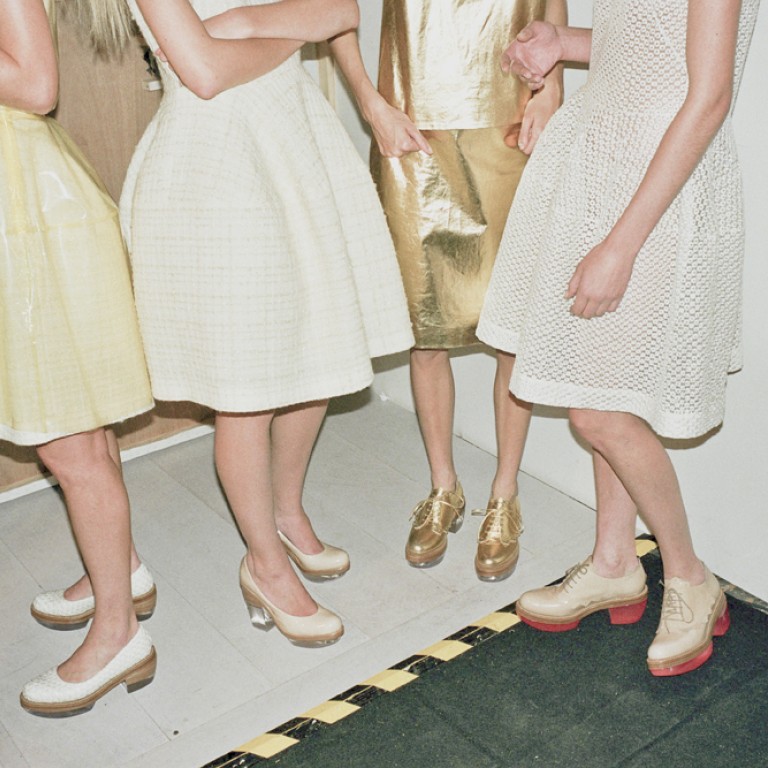 Simone Rocha's signature Perspex-soled brogues.