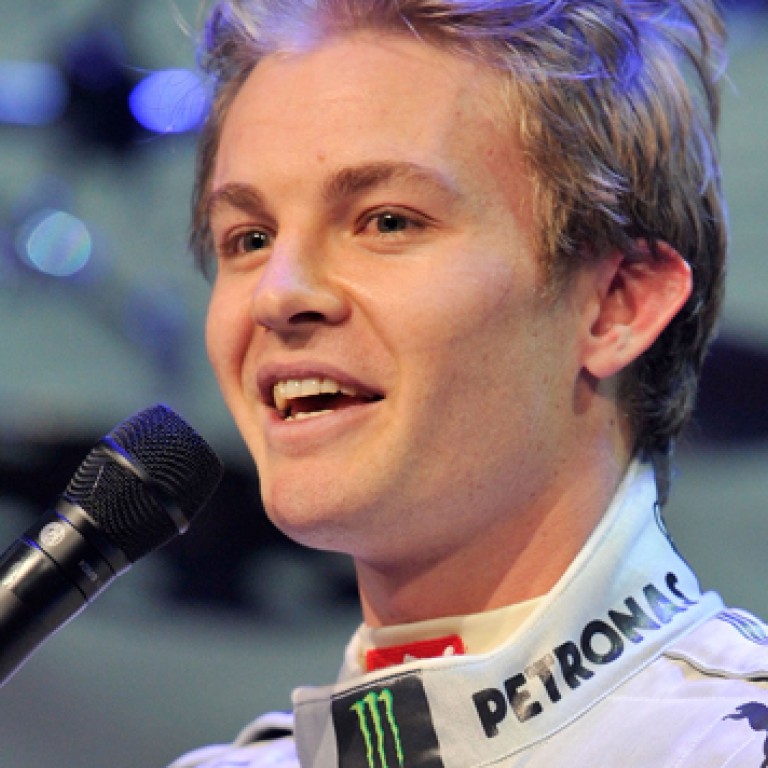 Guest-of-honour Formula One racer Nico Rosberg gets the IWC party going.