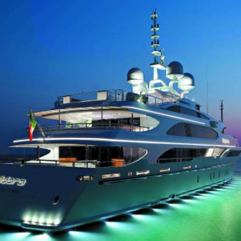 Italian brand Azimut Benetti's mega-yacht stands at 61.5 metres long.