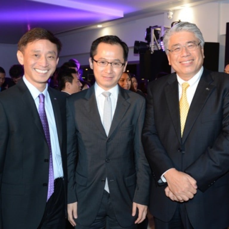 (From left) Leonard Cheng, Thomas Wu and Donald Yip
