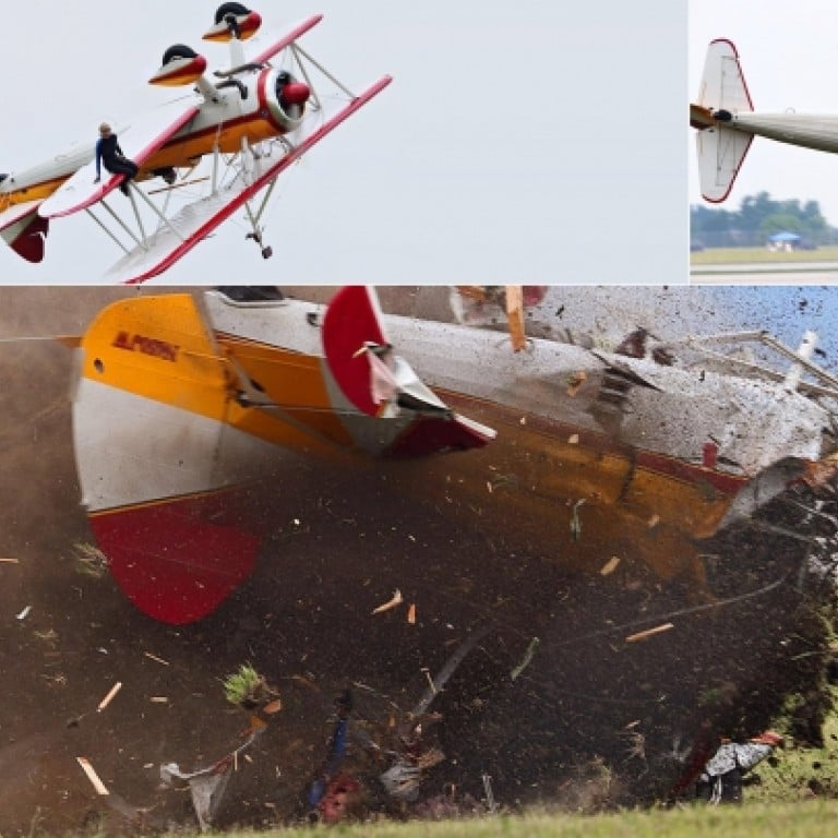 Wing walker and pilot die in crash at Ohio air show South China