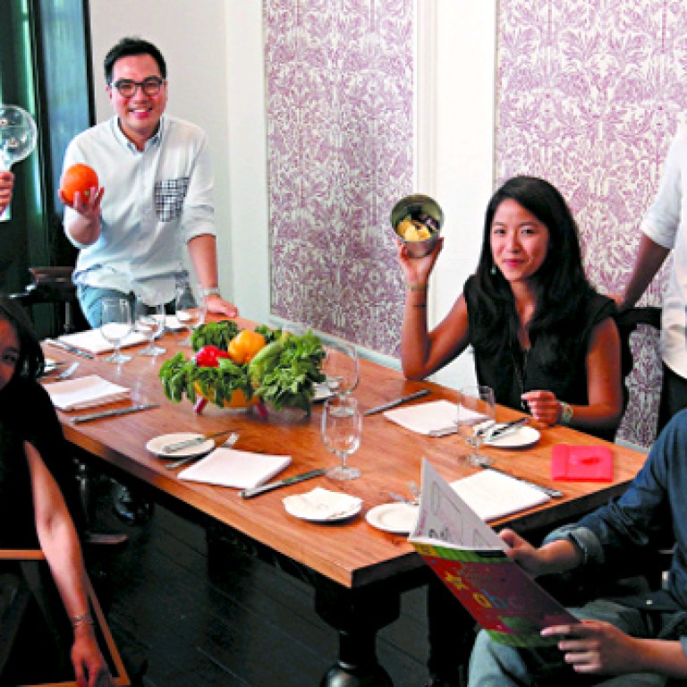 (From left) Alan Lo, Dee Poon, David Yeung, Charlotte Hwang, Robin Hwang and Brandon Chau are all devoted to charity work. Photos: Nora Tam