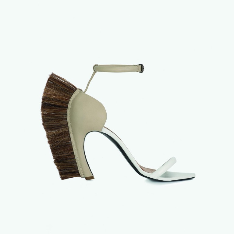 LOEWE The pony-hair trim adds a punk twist to these classic nappa leather strappy sandals. Price on request