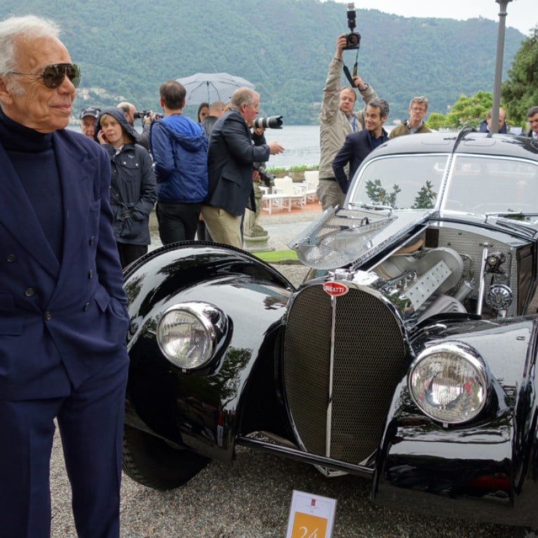 Ralph Lauren admires his classic coupé at the Lake Como event. Photos: Bmw Group, Bloomberg, Corbis