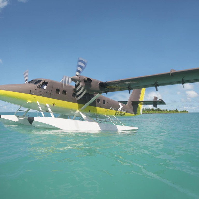 Cheval Blanc Randheli seaplane.