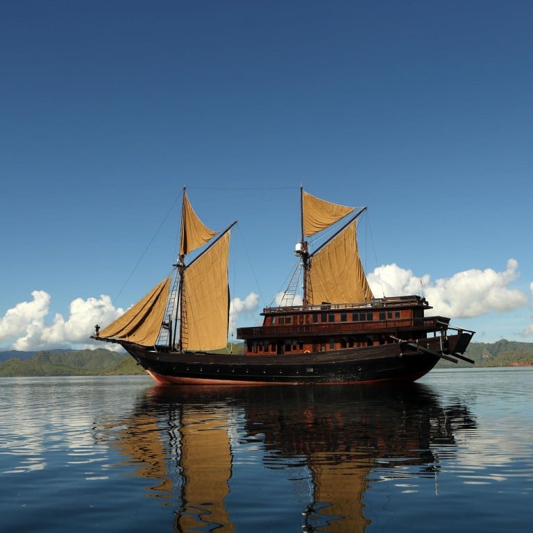 The Alila Purnama was handcrafted from ironwood in the traditional style of an Indonesian phinisi sailing ship.