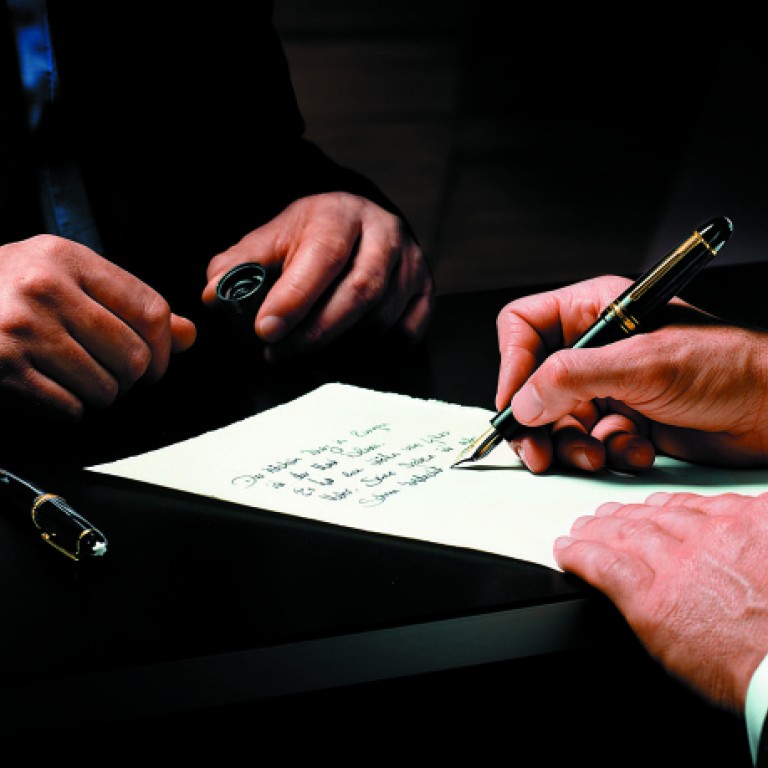 Using a specialised computer system to analyse an individual's handwriting, Montblanc offers a customised nib which 'captures your art of writing'.