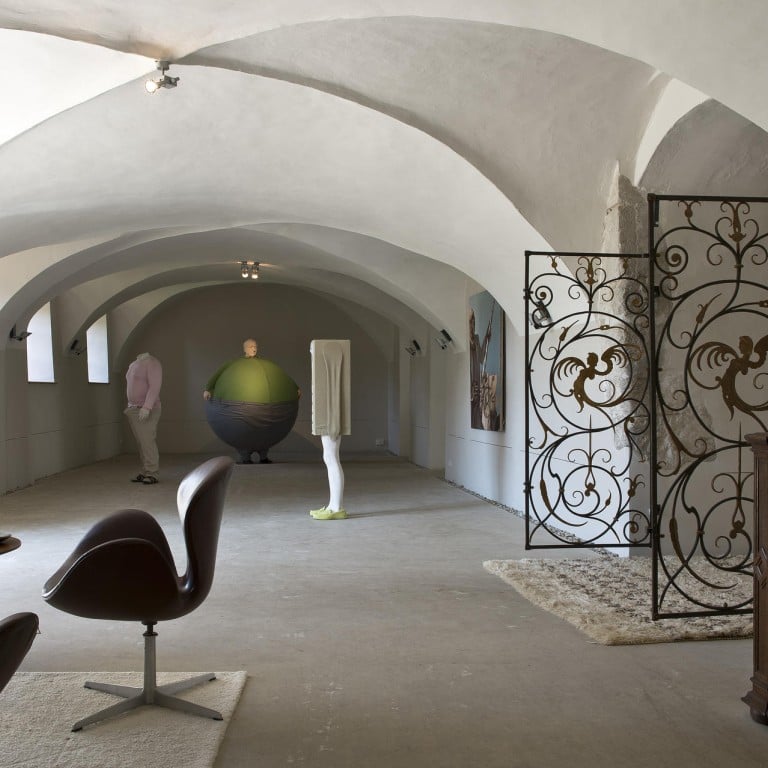 Many of the artist's famous sculptures, including The Artist Who Swallowed The World, Anger Bump and Untitled, have found a home in his estate. Photography Reto Guntli / Living Inside