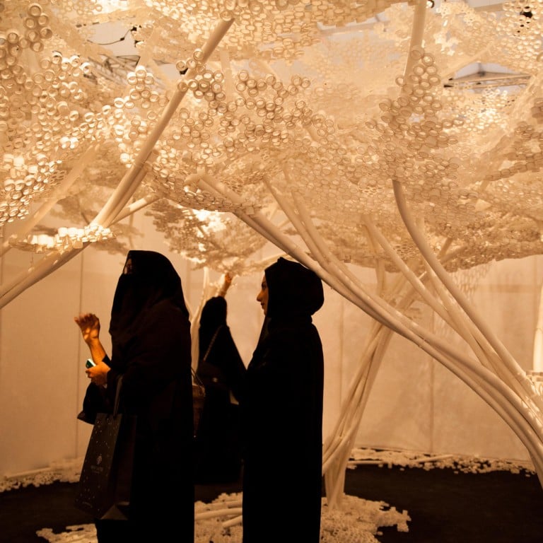 Tom Price's PP Trees installation at Design Days Dubai was created from polypropylene pipe.