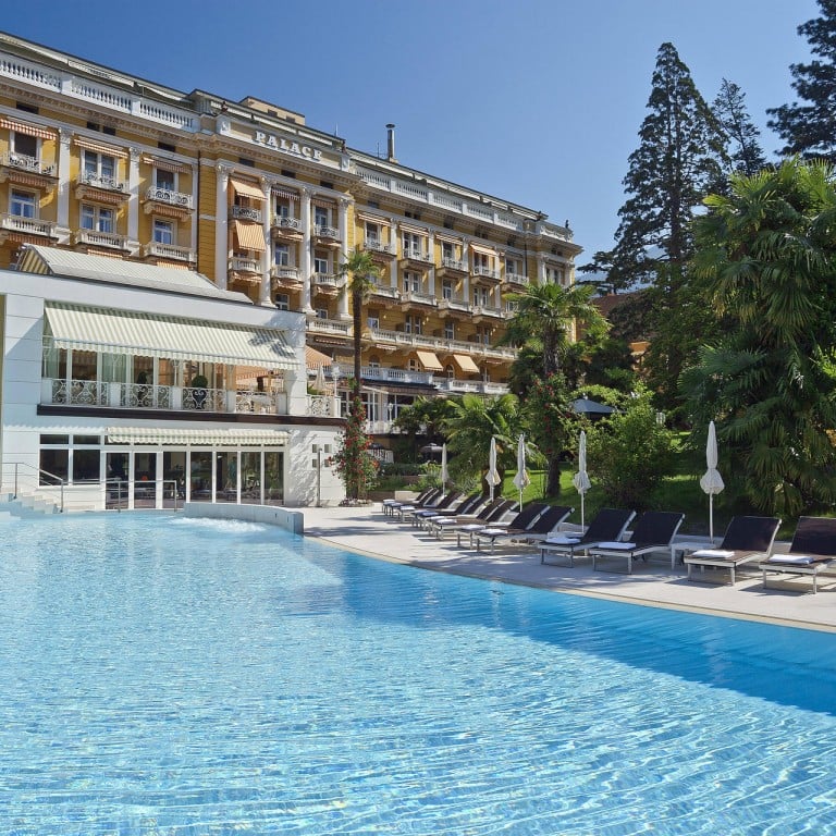 Italy's Palace Merano hotel features a huge swimming pool for guests to enjoy.