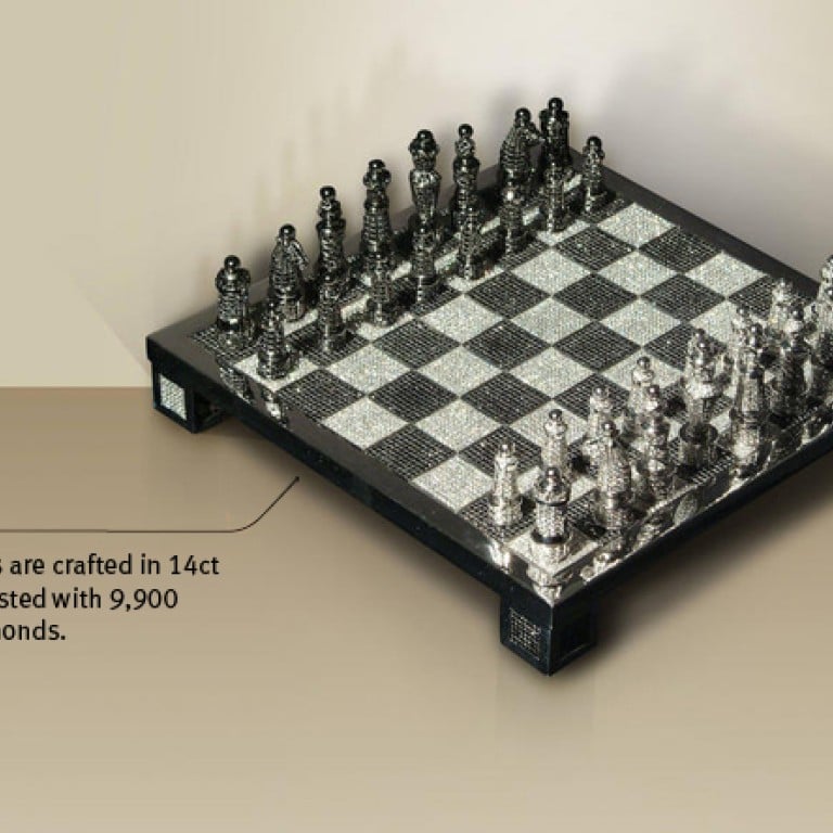 HK$7.8 million royal diamond chess set took 30 artisans more than