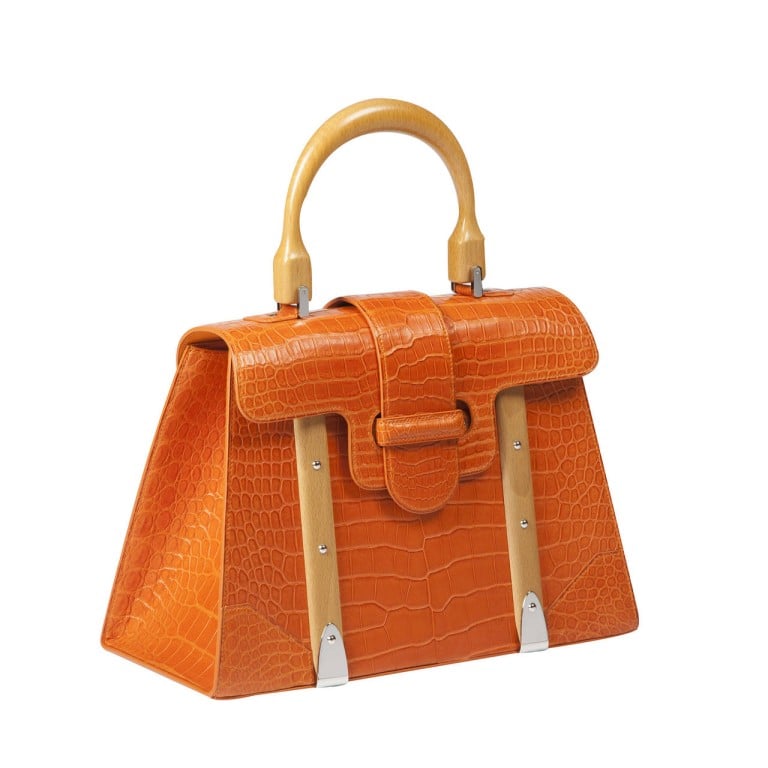 Goyard's crocodile leather bags on display
