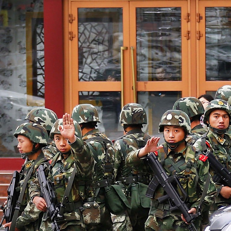 22 Attackers Shot Dead In Xinjiang Violence As Extremists Wielding Axes   Xj Troops 