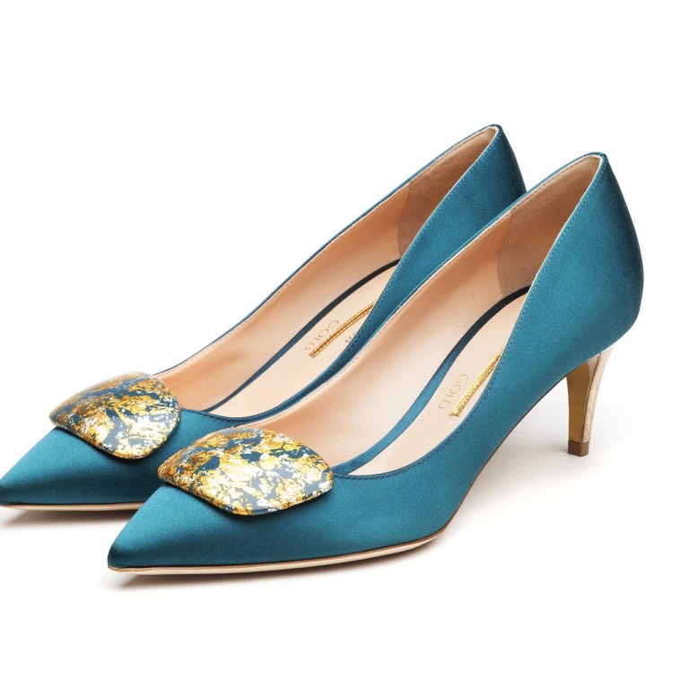 Rupert sanderson hot sale gold heels