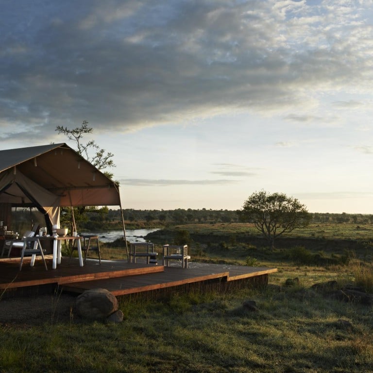 Singita's latest Mara River Tented Camp in the Lamai Triangle, Serengeti, Tanzania. Wild animals come close to the site. PHOTO: MARK WILLIAMS