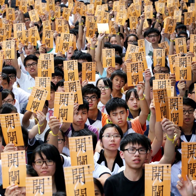 Up to 3,000 secondary students join pro-democracy protest on final day ...