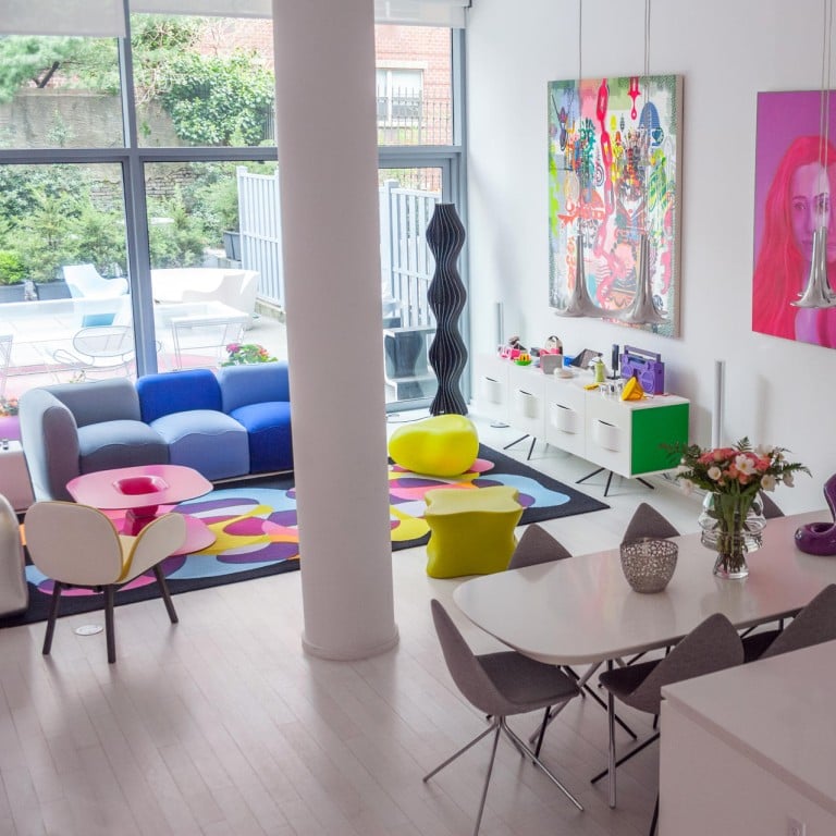 The designer is used to the flexibility a loft provides, but successfully utilises the more regulated space in his house.