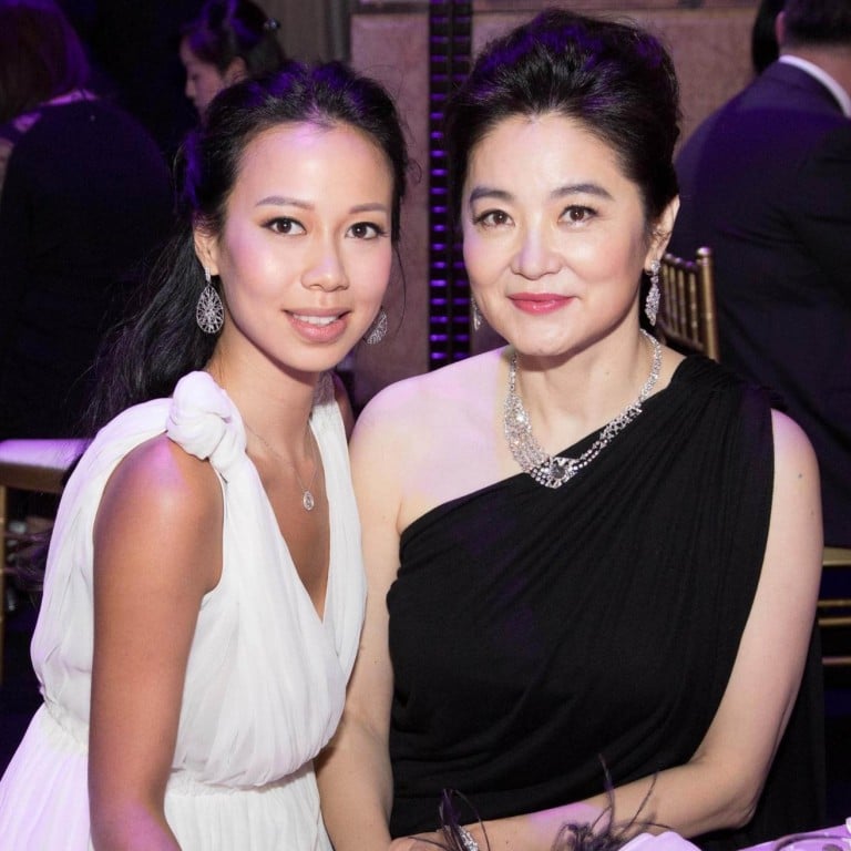 Claudine Ying and Brigitte Lin shared a sweet moment during the gala dinner