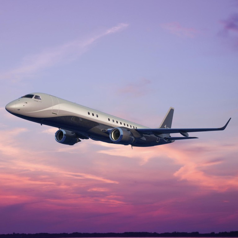 Brazilian-owned private executive jet company Embraer's Lineage 1000 E comes with a master suite and has access to exclusive airports such as London City.