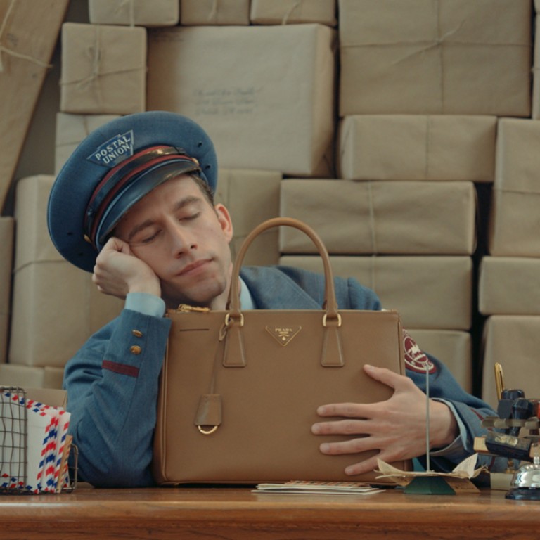 A still from Prada's "The Postman Dreams"