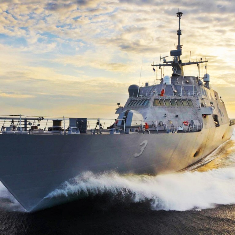 Modern ship. USS ‘Fort Worth’ (LCS-3). LCS 3 корабль. Фрегат США. Американский боевой корабль (2012).