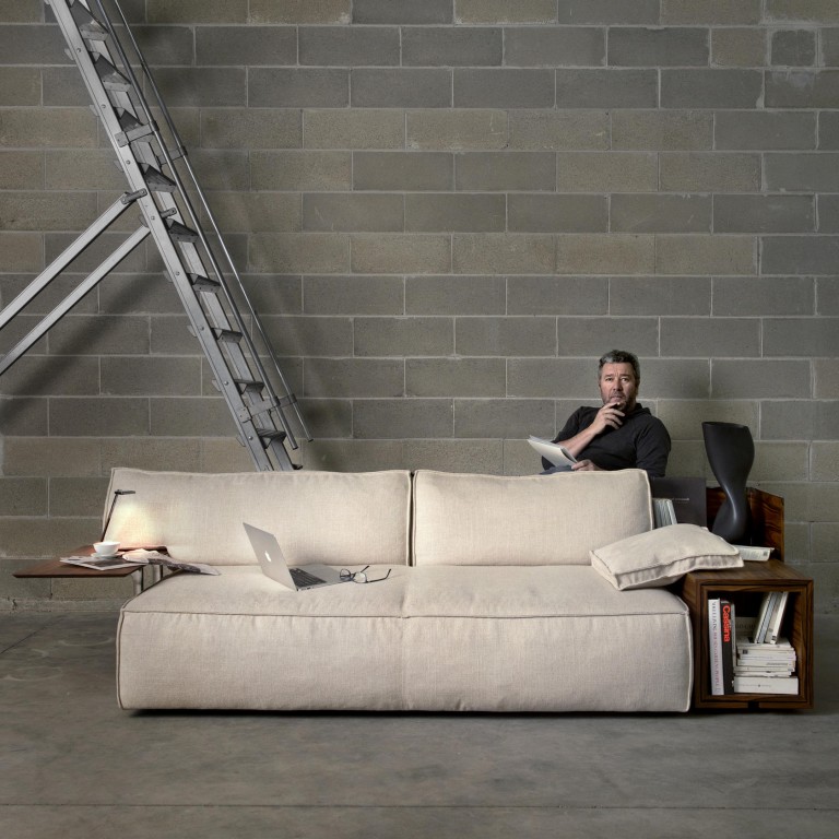 Philippe Starck's MyWorld leather sofa designed for Cassina.