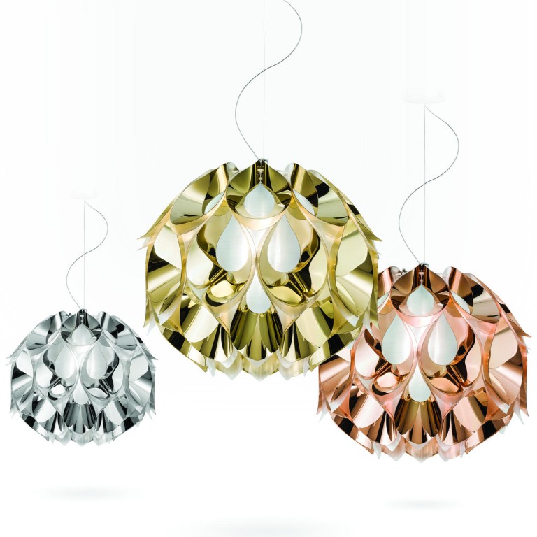 Zanini de Zanine’s Flora ceiling lights inspired by the Brazilian Monstera flower.