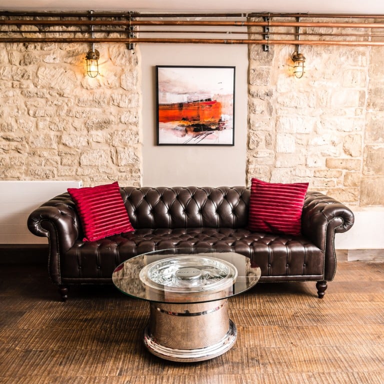 Fallen Furniture crafts stunning objects from discarded parts from planes, such as this coffee table.