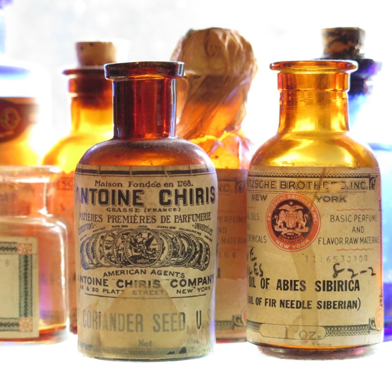 Blending various scents into a perfume calls for skills in science and art.