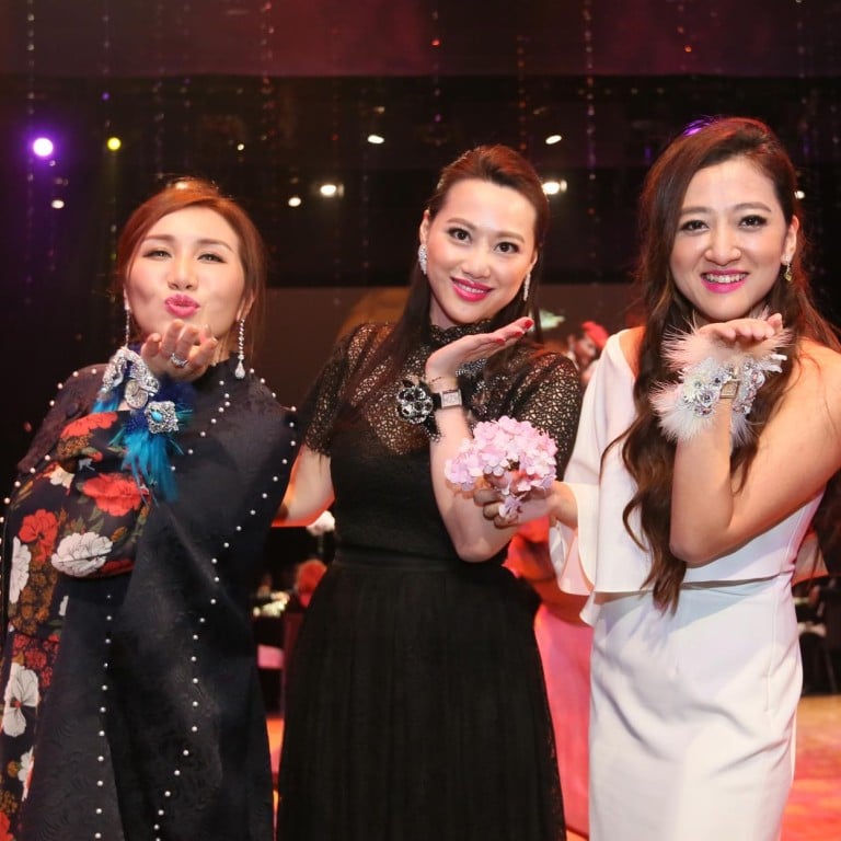 Sabrina Ho, Josephine Chiu and Wendy Chiu enjoythe ball's stellar theme #stylescmp