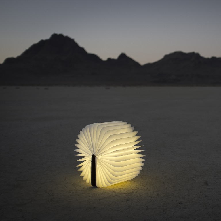 Lumio is a portable lamp that folds into a compact book.