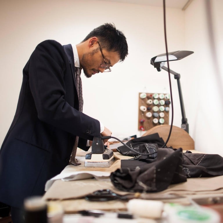 Noriyuki Ueki of Ciccio works in his Tokyo atelier.