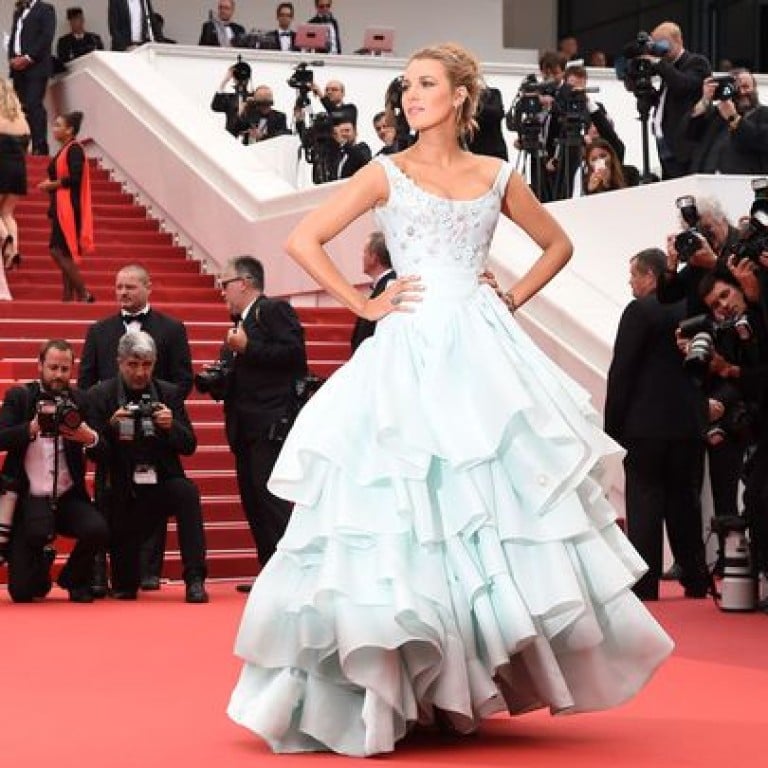 Blake Lively channeling princess Cinderella in a Vivienne Westwood couture gown.
