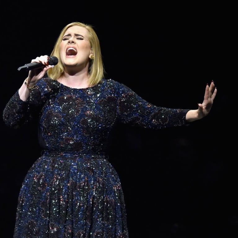 Adele in Burberry